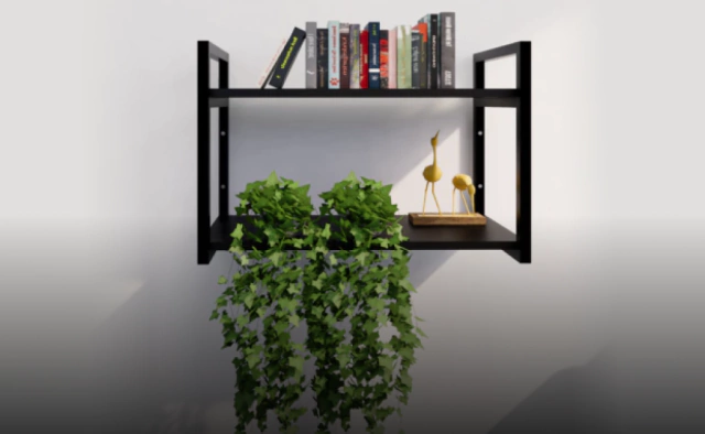 Inspira��o de Decora��o com Prateleiras Industriais Axial