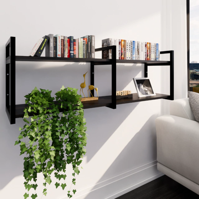 Prateleira Industrial Axial Kit Completo para Escrit�rio, Sala e Cozinha MDF 40x120x30cm (AxLxP) - comprar online